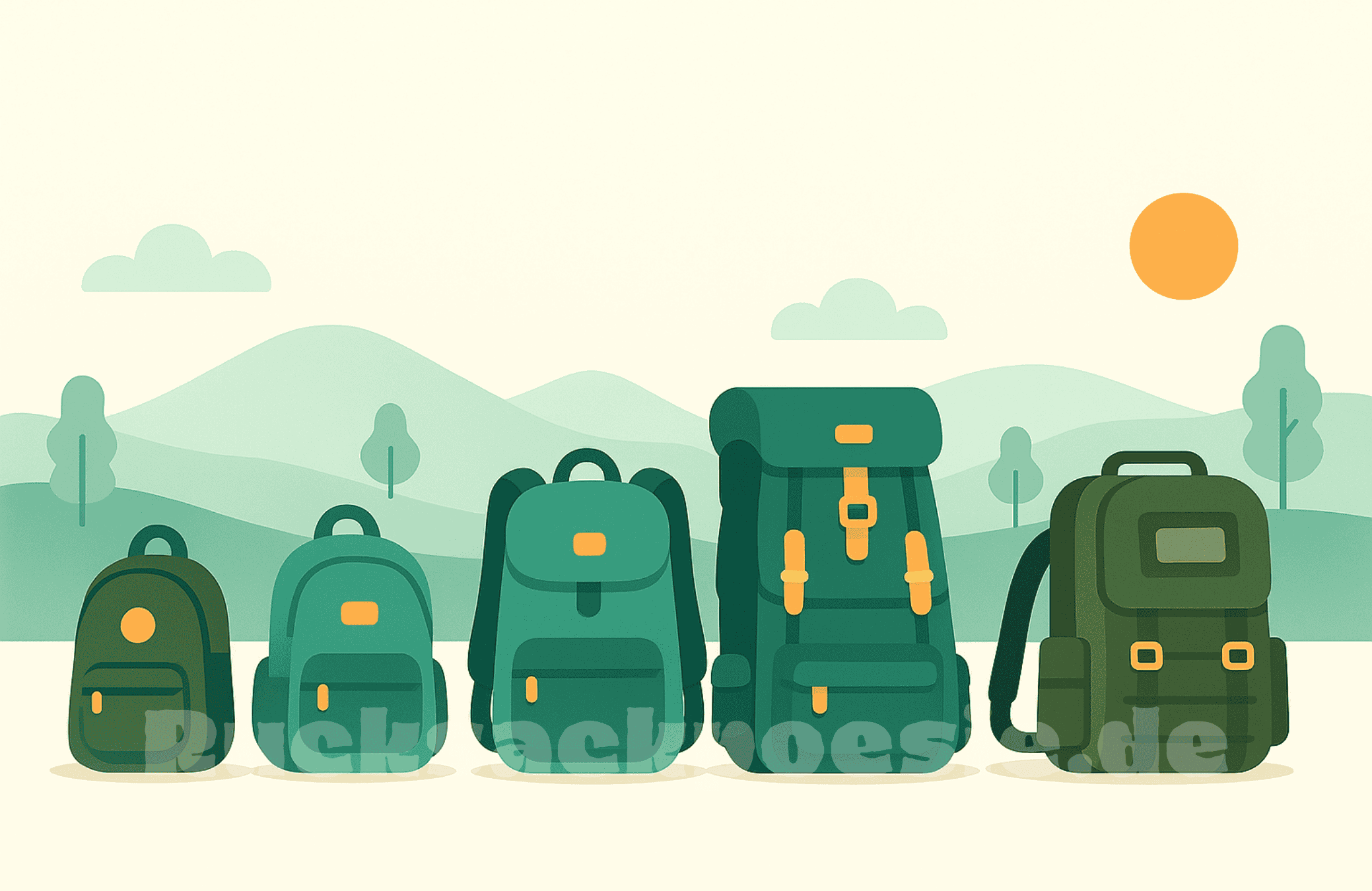 Wähl den Rucksack der dein Leben trägt